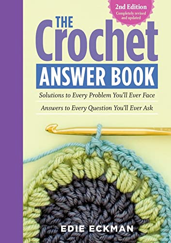 Cover of a crocheting guidebook featuring a colorful yarn pattern and golden crochet hook, designed for Home & Decor, Sewing and Quilting, Books, and Best Sellers collections.