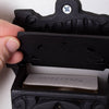 Handcrafted black wall-mounted matchbox holder made in USA, designed for convenient match storage, featured in Home & Decor, Household Helpers, USA Made, and Best Sellers collections.