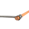 Hand-forged splitting froe with a textured steel blade and smooth wooden handle, crafted for fine wood splitting in Farm, Garden & Tool, Knives & Axes, and Wood Cutting collections.