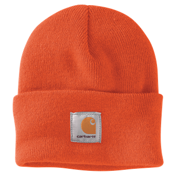 Handcrafted orange knit cuffed beanie crafted for durability and warmth, featured in Health & Wellness, Clothing and Accessories, Best Sellers, and Promo Eligible collections.
