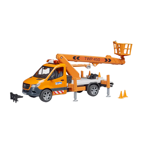 Bruder Toys MB Sprinter Work Platform with Light & Sound
