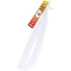 Flexible white lint brush with spirally wound bristles designed to remove buildup from lower dryer traps, made in the USA, part of Household Cleaning and Best Sellers collections.