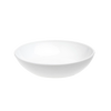 Handcrafted white glass bowl with a smooth finish and 7-inch diameter, made in the USA, featured in Kitchen & Food, Dinnerware, Storage and Serving, and USA Made collections.