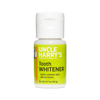 Small 0.7 oz bottle of natural tooth whitener powder featuring lemon for gentle whitening, handcrafted and made in USA, ideal for health and wellness and grooming collections.