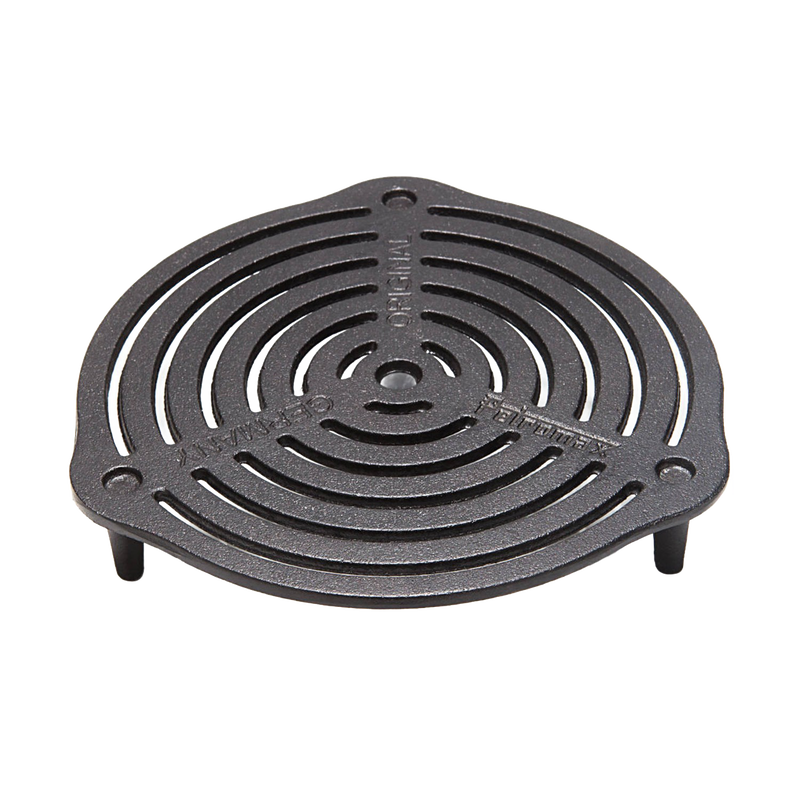 Heavy-duty cast iron stack grate with three sturdy legs for improved heat circulation and multi-level cooking in Dutch ovens, perfect for Farm, Garden & Tool, Kitchen & Food, Camping, Cookware, Cast Iron, Best Sellers, and Promo Eligible collections.