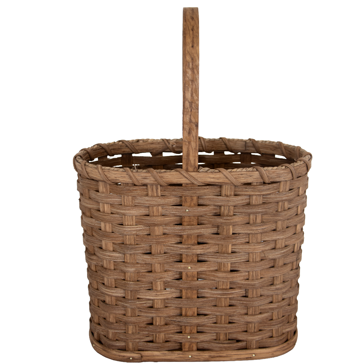 Amish-Made Handwoven Wine Bottle Basket