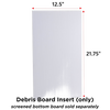 Handcrafted Amish-made coroplast debris board in white, designed to slide easily into an 8-frame screen base for monitoring mites, featured in Farm, Garden & Tool and Beekeeping Supplies collections.
