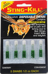 Package of six sanitary disposable swabs containing benzocaine for quick relief from bee stings, insect bites, and jellyfish, suitable for Health & Wellness, Pest Control, Camping, USA Made, and Promo collections.