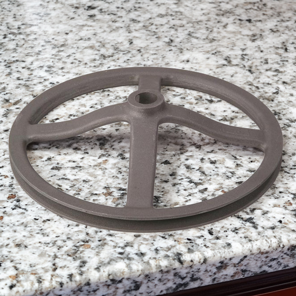 Handcrafted pulley wheel crafted in USA with a durable cast design, ideal for Kitchen & Food, Specialty Equipment, Butchering Supplies, USA Made, Best Sellers, and Promo Eligible collections.