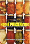 Cover of a handcrafted home preserving cookbook featuring nine mason jars filled with colorful preserved fruits and vegetables, ideal for Books, Canning and Preserving Books, and Best Sellers collections.