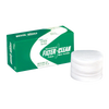 Stack of handcrafted white Fast-Flo filter disks next to green packaging, designed for efficient milk straining, featured in Farm, Garden & Tool and Animal Care collections.