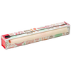 Colorful dispenser box with non-stick parchment paper roll, featuring a sliding cutter and non-skid rubber feet, designed for baking and kitchen use in Cookware and Baking Supplies collections.