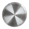 Circular stainless steel induction disk with raised dots for even heat distribution, compatible with various stovetops, ideal for Kitchen & Food, Canning, and Best Sellers collections.