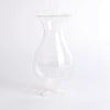 Clear glass oil lamp chimney with a crimped top and 1-4/7" base, handcrafted for use in Lamps & Lighting, Parts and Accessories, Chimneys and Globes, Best Sellers, and Promo Eligible collections.