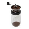 Handcrafted coffee grinder with a wide-mouth glass jar and ceramic burr for smooth grinding, designed for Kitchen & Food, Brewing Coffee and Tea, Kitchen Gadgets, Best Sellers, and Promo Eligible collections.