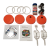 Handcrafted Perfect Pickler fermenting kit includes two jar-top fermentors with orange lids, airlocks, gaskets, salt packet, recipe guide, designed for Kitchen & Food, Food Preservation, Fermenting and Pickling, Kitchen Gadgets, USA Made, and Best Sellers collections.