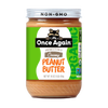 Jar of handcrafted creamy unsweetened organic peanut butter made in USA, non-GMO and gluten free, ideal for Kitchen & Food, Peanut Butter & Jellies, USA Made, Best Sellers, and Promo Eligible collections
