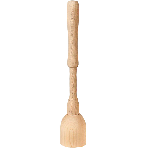 Handcrafted small wooden sauerkraut stomper made of smoothly sanded poplar, Amish made in USA, ideal for fermenting and pickling, featured in Farm, Garden & Tool and Kitchen & Food collections.