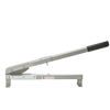 Hand-operated slate cutter with a long metal lever and rubber grip, designed for precise roofing cuts, handcrafted and made in the USA, featured in Farm, Garden & Tool and Hand Tools collections.