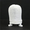 White replacement mantle for gas lights featuring a fine mesh fabric construction, designed for lamps and lighting, gas light parts, and wicks and mantles collections.