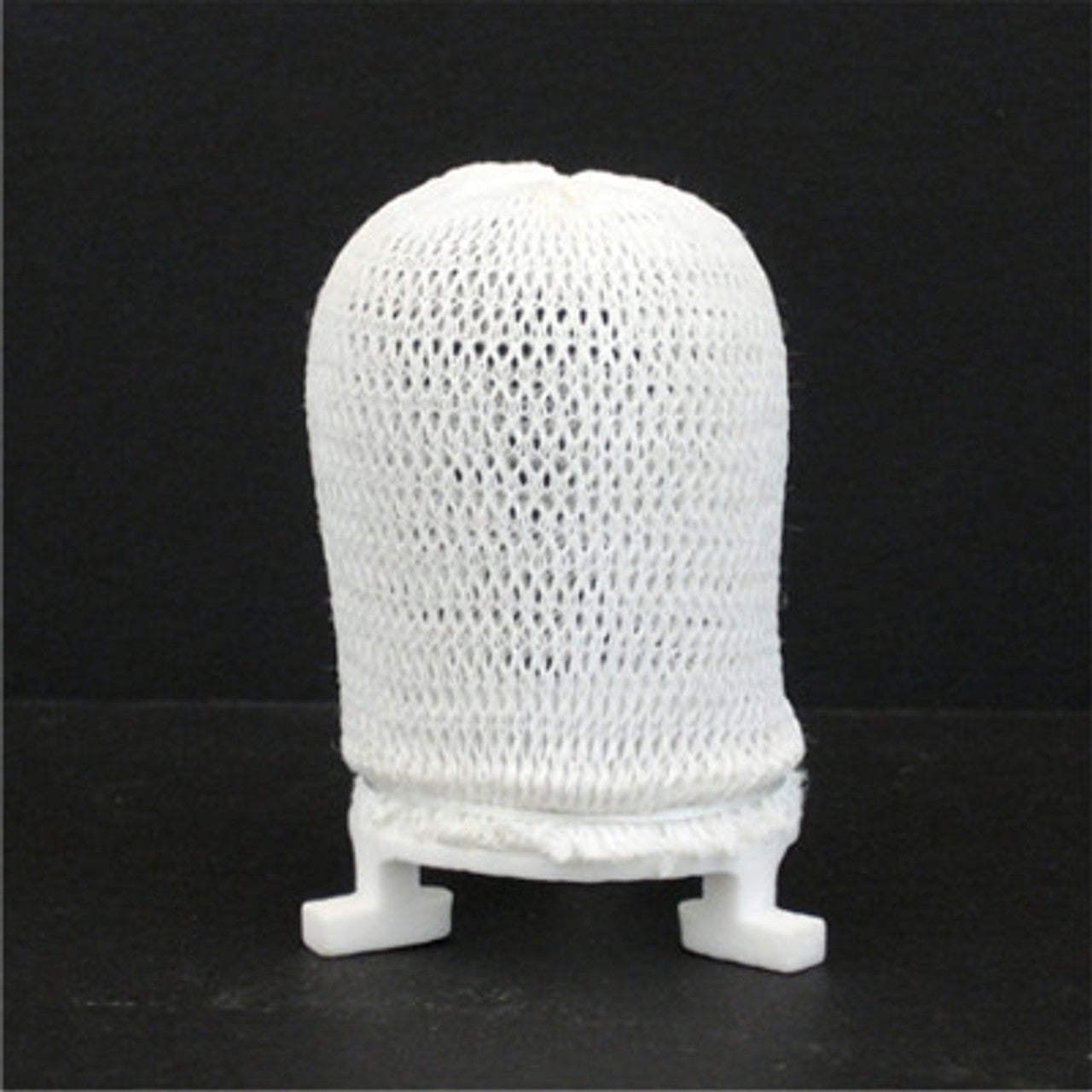 White replacement mantle for gas lights featuring a fine mesh fabric construction, designed for lamps and lighting, gas light parts, and wicks and mantles collections.