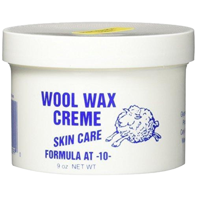 9 oz tub of Wool Wax Creme skin care balm with lanolin and glycerol base, lightly scented, made in USA, featured in Health & Wellness, Balms, Creams and Lotions, Best Sellers, and Promo Eligible collections.