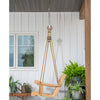 Handcrafted porch swing rope kit with metal pulleys and chain, designed for smooth, quiet swinging, featured in Home & Decor, Outdoor Furniture, USA Made, Best Sellers, Promo Eligible collections.
