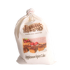 Natural fabric drawstring bag containing handcrafted applesauce spice cake mix with rustic branding, ideal for Kitchen & Food, Pantry, Dry Goods and Mixes, Best Sellers, Promo Eligible collections.