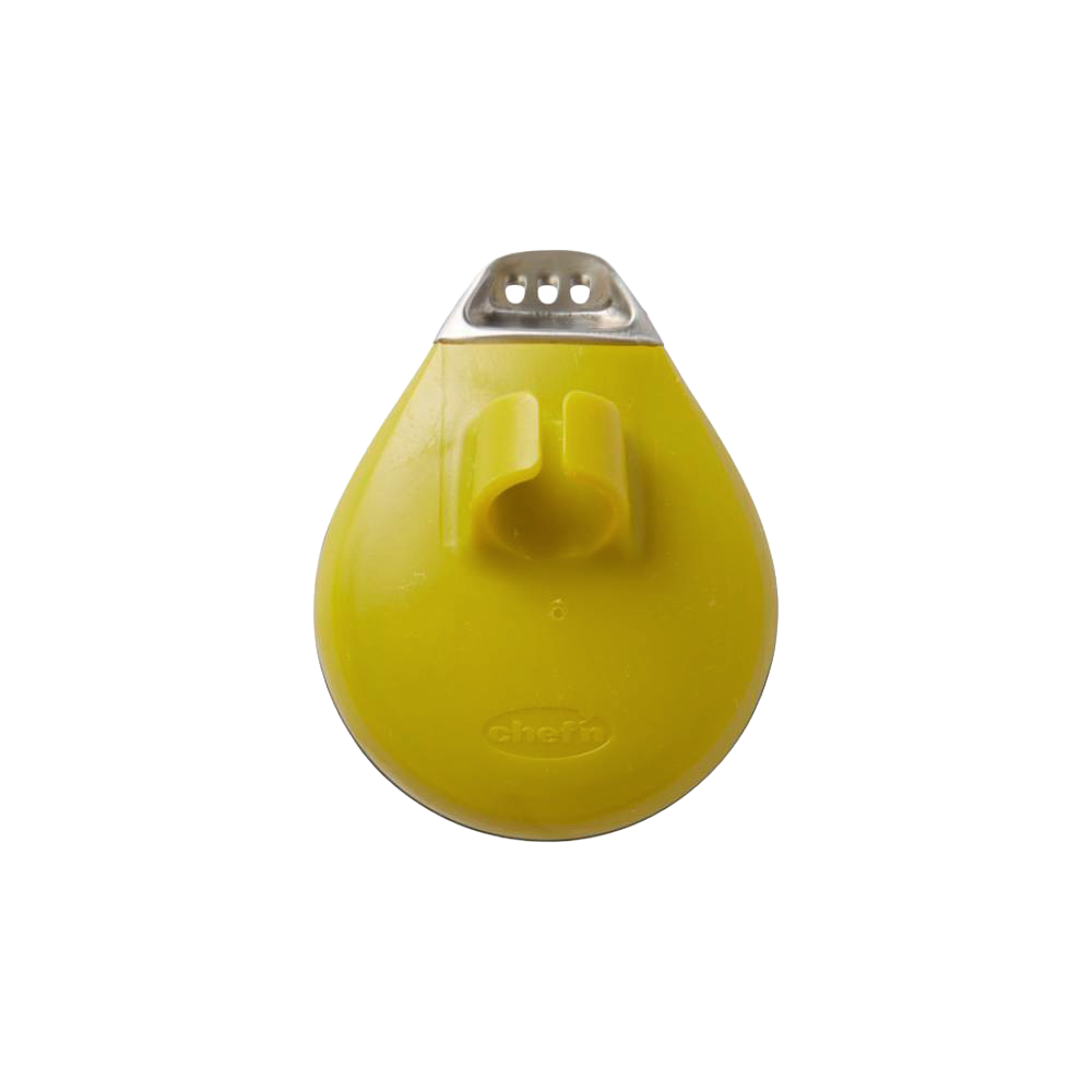 Yellow ergonomic citrus zester with stainless steel blade and channel knife, designed for comfortable handheld use, ideal for Kitchen & Food, Kitchen Gadgets, and Cooking Helpers collections.