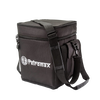 Compact black transport bag made with durable ripstop fabric, featuring reinforced walls and removable shoulder strap, designed for outdoor and camping use in farm and garden collections.