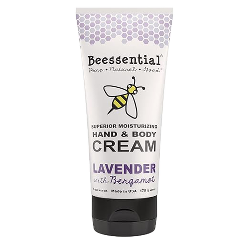 Tube of handcrafted lavender and bergamot scented hand and body cream featuring natural ingredients and made in USA, included in Health & Wellness, Balms, Creams and Lotions, and Best Sellers collections.