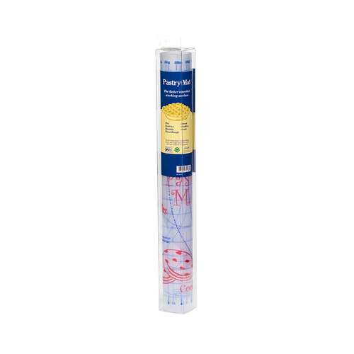 Clear rolling mat with printed guides for five crust sizes and dual measurement gridlines, designed for precise baking in Kitchen & Food, Kitchen Gadgets, and Cooking Helpers collections.