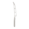 Lightweight soft cheese knife with vented stainless steel blade and forked tip, designed to slice brie, mozzarella, and goat cheese without sticking, ideal for Kitchen & Food and Food Prep collections.