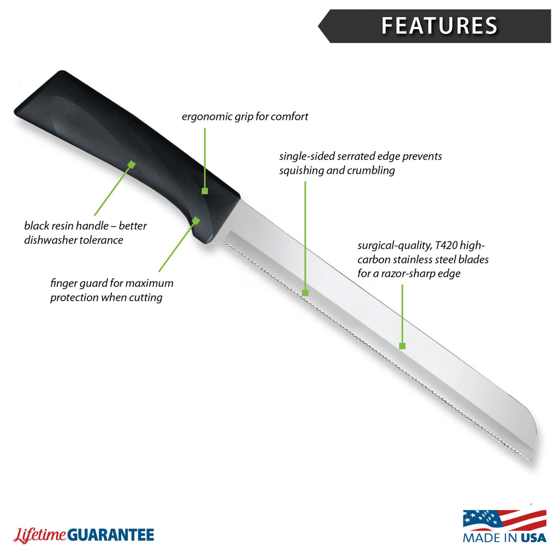 Rada Anthem 8" Bread Knife