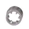 Compact metal corn sheller attachment with small teeth designed to remove kernels without damaging germ ends, handcrafted in the USA, ideal for Farm, Garden & Tool and Farm Tools collections.