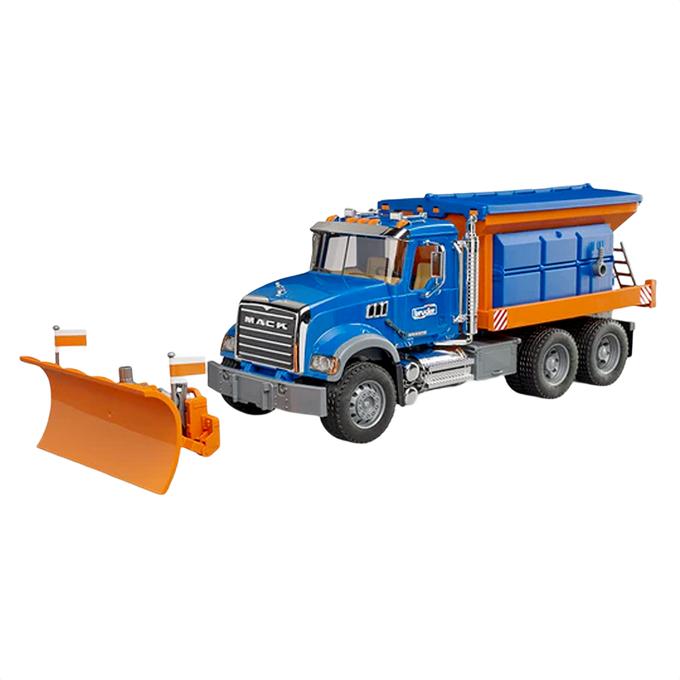 Bruder Toys MACK Granite Winter Service Truck with Snow Plow