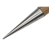 Close-up of a mirror-polished stainless steel dibber tip with a natural wooden handle, designed for quick planting in Farm, Garden & Tool and Seeds and Planting collections.