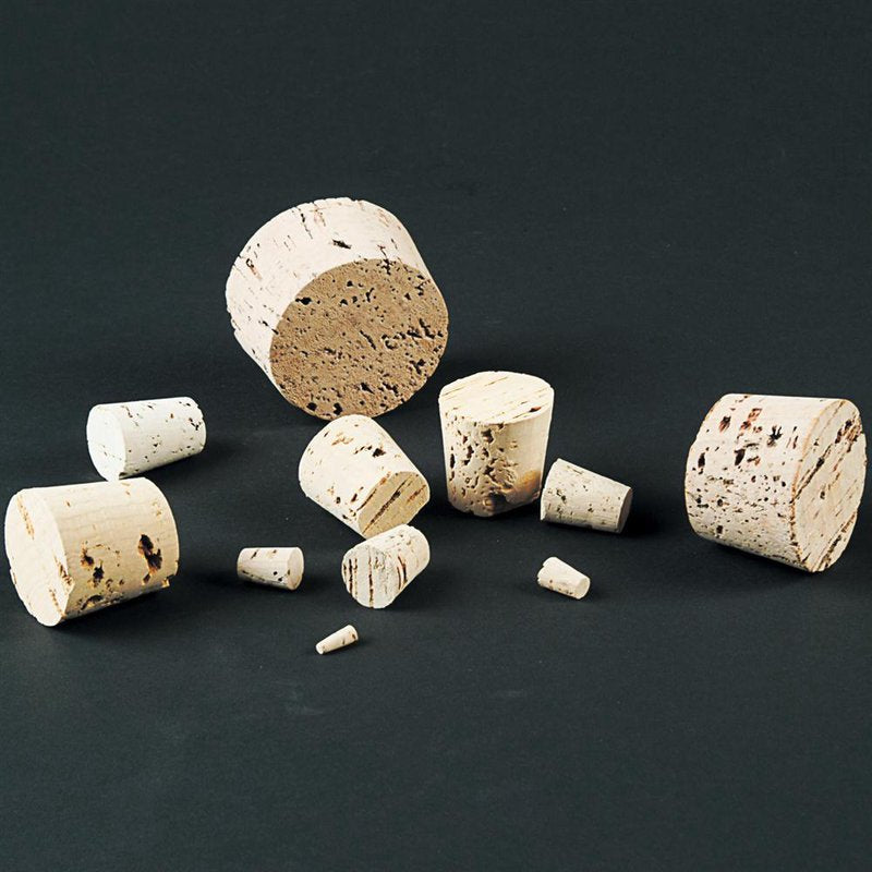 Assortment of natural cork stoppers in various sizes, handcrafted for bottle sealing and storage, featured in Kitchen & Food, Storage and Serving, and Best Sellers collections.
