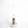 Handcrafted chrome-plated oil lamp with tall glass chimney, designed for bright illumination in Farm, Garden & Tool, Lamps & Lighting, Emergency Supplies, Oil Lamps, and Table Lamps collections.