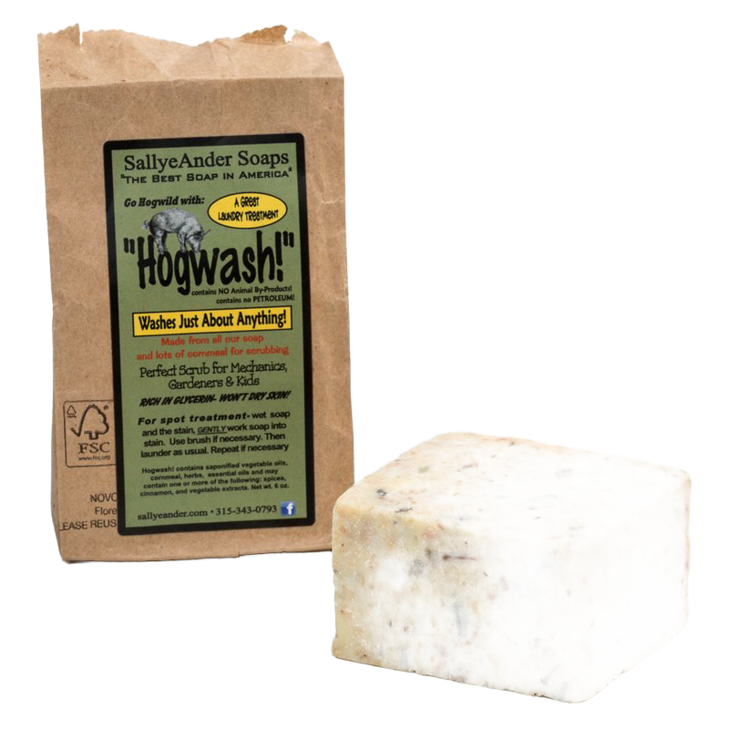 Handcrafted hypoallergenic soap bar with natural speckles and a rustic beige tone, paired with eco-friendly kraft paper packaging, made in USA, ideal for Health & Wellness, Grooming and Personal Hygiene collections.