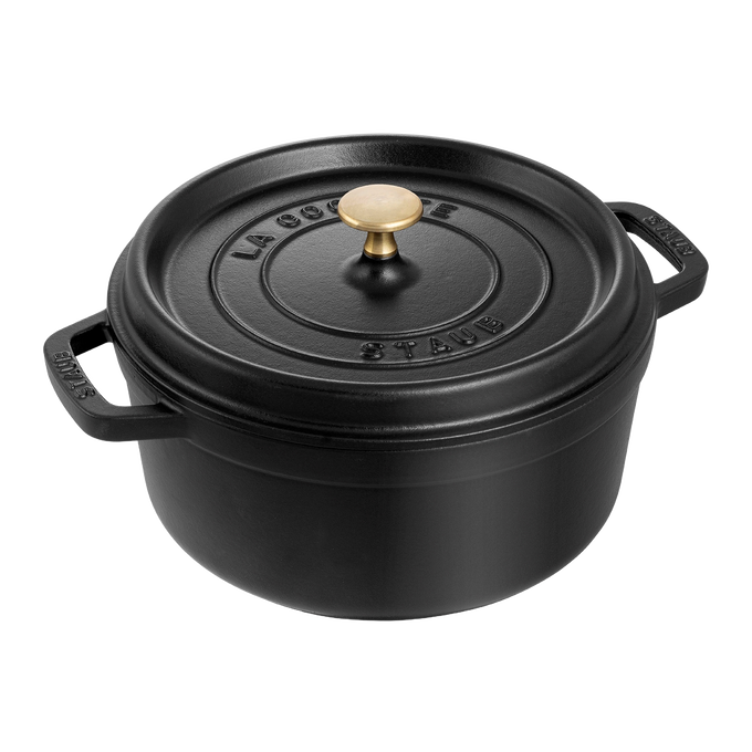 STAUB Round Cast Iron Dutch Oven – 4 Qt