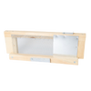 Handcrafted Amish-made wooden robbing screen with metal mesh and sliding metal latch, designed to protect 8-frame hives by controlling bee entry, ideal for Farm, Garden & Tool and Beekeeping Supplies collections.