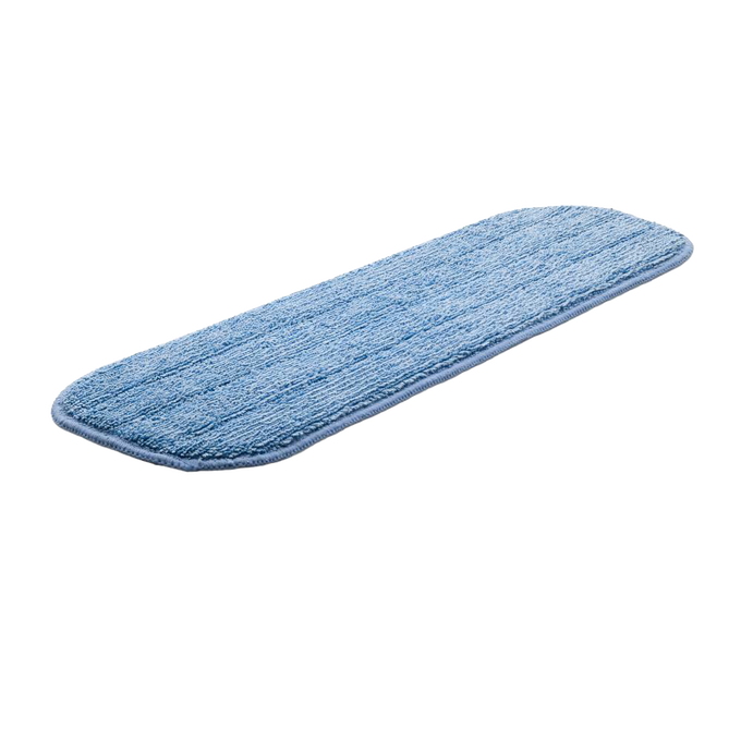 Light blue microfiber replacement mop head designed for deep cleaning hard floors, compatible with popular floor mops, ideal for Home & Decor and Household Cleaning collections.