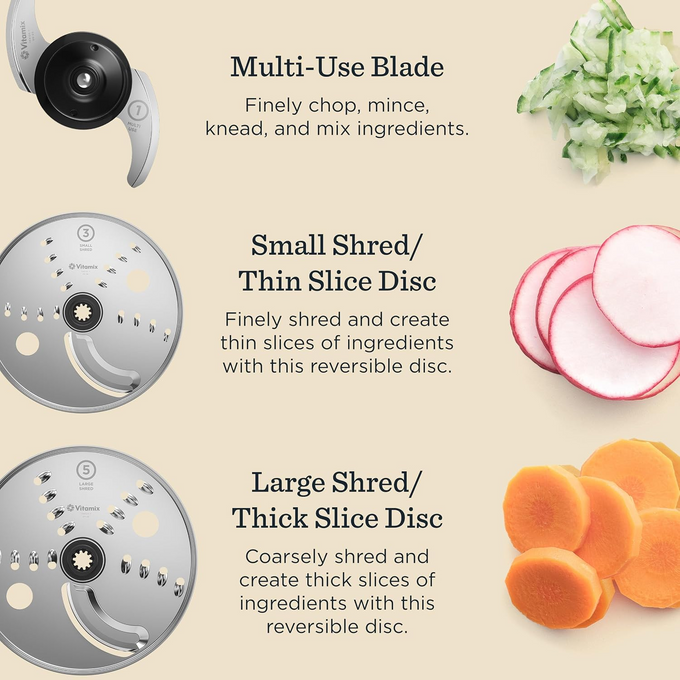 Vitamix 12-Cup Food Processor Attachment with SELF-DETECT