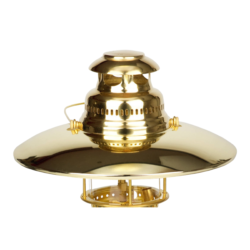 Polished brass top reflector designed to enhance and direct downward light from pressure lamps, featured in Lamps & Lighting, Parts and Accessories, Other Parts, Best Sellers, and Promo Eligible collections.