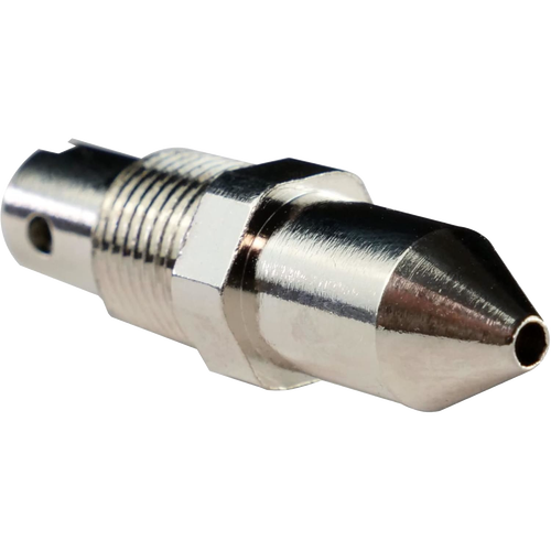 Close-up of a polished metal replacement part for pressure canners and cookers, designed for maintaining optimal function, featured in Kitchen & Food, Food Preservation, and Canning collections.
