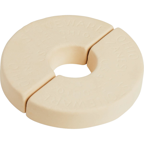 Handcrafted ceramic weight stone, made in USA, designed to fit numbered crocks for keeping food submerged during fermenting in Kitchen & Food, Food Preservation, and Fermenting collections.