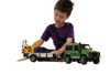 Bruder Toys Land Rover Defender with Trailer & JCB Excavator