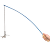Handcrafted campfire fishing pole with heat-resistant wooden handle, stainless steel rod, and hooks for roasting multiple hot dogs or marshmallows, ideal for Farm, Garden & Tool, Camping, and Best Sellers collections.