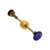 Complete brass pump with a blue knob engraved for Petromax lamps, suitable for various models, featured in Lamps & Lighting, Parts and Accessories, Other Parts, Best Sellers, and Promo Eligible collections.